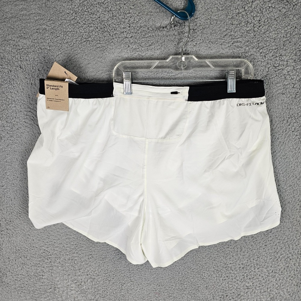 Nike AeroSwift Dri-FIT ADV 4" Brief-Lined Running Shorts XXL White FN3349-121 - Picture 2 of 12